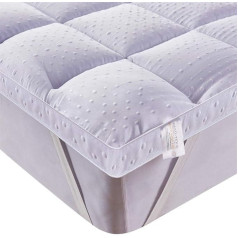 Bedecor Ultra Soft Mattress Topper Anti-Slip Down Alternative Mattress Pad Luxury 3D Massage Bubble Cover