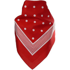 Harrys-Collection Women's Men's Large Bandana with Dots in Cotton 64 x 64 cm