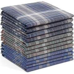 Ohuhu Men's Handkerchiefs, Pack of 12 Men's Handkerchiefs, 100% Cotton, Classic Men's Handkerchiefs, Handkerchiefs, Men's Gift