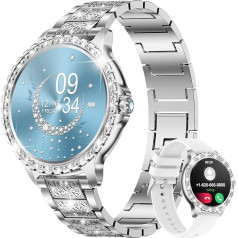 LIGE Women's Smartwatch with Phone Function, 20 Sports Modes, Watch with Menstrual Cycle, Sleep Monitor, Heart Rate Monitor, Blood Pressure Monitor, Pedometer, Fitness Watch, Women for Android iOS,