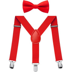 FACATH Boys' Braces Bow Tie Set