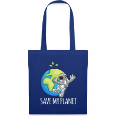 Spreadshirt Save My Planet Day Of Earth Astronaut Earth Environment Cloth Bag