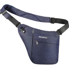 Waterfly Crossbody Sling Bag for Men and Women, Shoulder Bag with Large Capacity, Lightweight and Easy to Carry, Chest Pocket, Multi-Pocket Rucksack, blue, l