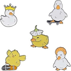 5 Piece Cartoon Brooch Set, Cartoon Brooch Pins Set, Cartoon Backpack Brooch, Children's Cartoon Brooch, Pins Cartoon Brooch, Cute Brooch, Brooch with Clothes Peg