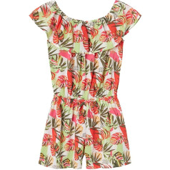 NAME IT Girls' Nkfvinaya SS Playsuit Fffff Noos