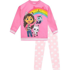 DREAMWORKS GABBY'S DOLLHOUSE Sweatshirt and Leggings Set for Girls Pandy Paws and Mercat Co Ord Set Girls Outfits Official Gabby Merchandise