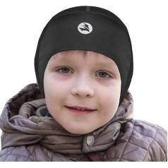 EMPIRELION Kids Helmet Insert Teens Thin Thermal Skull Caps Ears Beanie Running Caps for Boys and Girls Unisex Kids