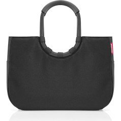 reisenthel Loopshopper L Frame OR7040 Shopping Bag with 25 L Volume Water-Repellent W 46 x H 34.5 x D 25 cm Black