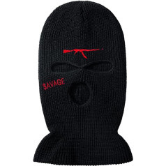 YAMEE Balaclava Men's Women's Winter Hat, Balaclava, 3-Hole Balaclava, Full Mask, Ski Hat, Knitted Mask, Full Face Cover for Outdoor, Cycling, Skiing