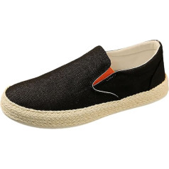 Generisch Shoes Men's Winter Waterproof Breathable Lightweight Casual Plain Men's Sports Shoes Search Men's Shoes Protective Shoes with Steel Toe Cap Loafer Men's White Work Trousers Shoes 02, black