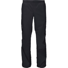 VAUDE Drop lI Rain Trousers, Men's, Waterproof Outdoor Trousers for Biking, Lightweight Overtrousers, Breathable Cycling Trousers, Black, Quick Pull On