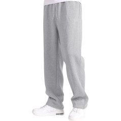 Men’s Jogging Bottoms, Wide, Baggy, Long Tracksuit Bottoms, Cotton, Elasticated Waist, Tracksuit Trousers, Wide Leg Sports Trousers, Winter, with Pockets