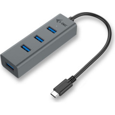 Usb-c metāla 4 portu usb 3.0 centrmezgls 4x usb 3.0