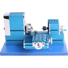 36W Mini Motorized Lathe DIY Tool Metal Woodworking Hobby Model Making for School General Technical Rooms Science and Technology Activity Room Equipment