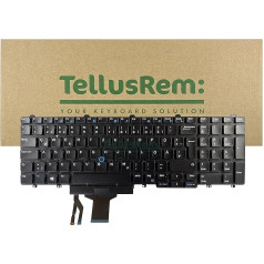 TellusRem Replacement Keyboard German Not Backlit for Dell Latitude E5550 E5570 5580 5590