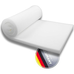 saarschaum • Foam Raw Material • Cut for Upholstery & DIY Projects • Versatile • High Quality RG 35/55 Upholstery Foam • 90 x 50 x 12 cm (Medium Firm)