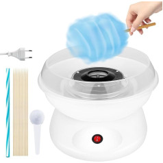 Vegena Cotton Candy Machine for Home, Cotton Candy Machine, Retro Cotton Candy Machine, 450 W for Various Parties, Easy to Use and Easy to Clean, Cotton Candy Machine Includes Accessories (White)