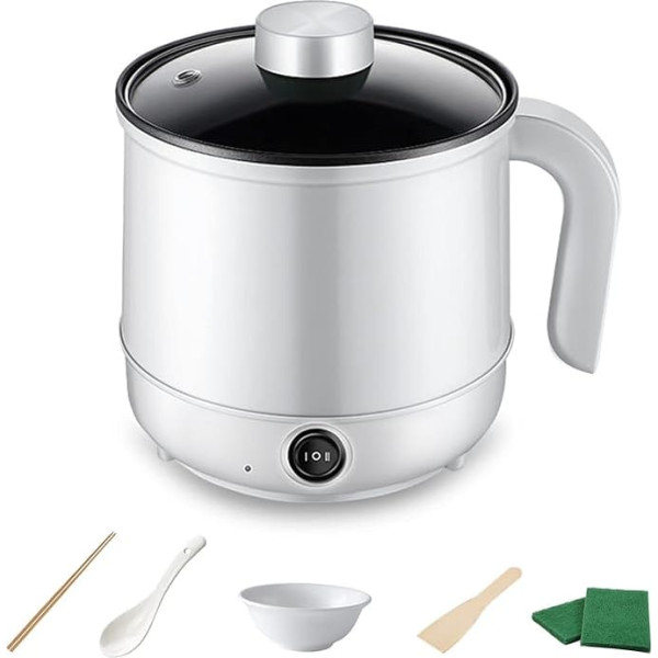 Electric Hot Pot, Thermal Pot Multicooker, Electric Insulated Cooking Pot, Frying Pan, Mini Electric Pan, Portable Quick Pasta Cooker, Multi-Cooker, Non-Stick Soup Pot, Kitchen Casserole