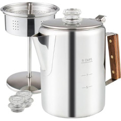 Percolator Coffee Maker Camping Coffee Maker Percolator Coffee Maker Stainless Steel Camping Outdoor 9 Cup