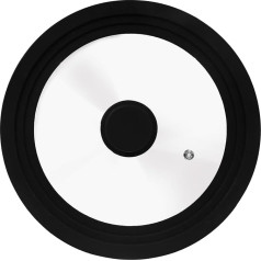 Universal Glass Lid for Pots and Pans Heat Resistant Silicone Rim Suitable for Diameter 22cm, 24cm, 26cm