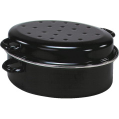 Karl Kruger Goose Roasters Pan, 30 cm, Stainless Steel Black