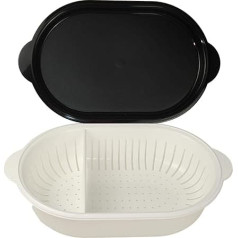 TUPPERWARE 4.0 L Super Servierstar Siebservierer Strainer Black