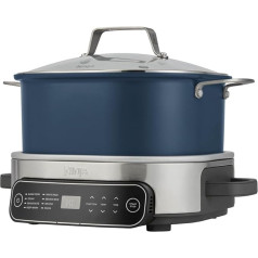 Ninja Foodi PossibleCooker, 6 L Slow Cooker and Rice Cooker, Versatile 8-in-1 Functions, Midnight Blue, MC1101EU, Blue