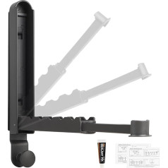 SWAWIS Clothes Hook Foldable Clothes Fan Clothes Dryer Balcony Clothes Airer Extendable Clothes Rail Wall Mounted Foldable for Laundry Room Bedroom Bathroom Gunmetal Grey
