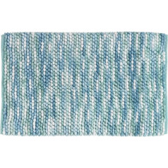 WENKO Urdu Aqua Bath Mat Modern Melange Effect Bath Mat Heavy Quality Completely Lint Free High Moisture Absorption Quick Drying Washable Non-Slip 60 x 90 cm
