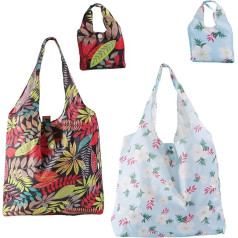 FAVORTALK Foldable Shopping Bag for Women, Reusable Grocery Bag, Gift Bags, Travel Bag, Foldable Shopping Bag