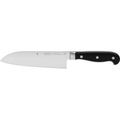 WMF Santoku Chef's Knife Spitzenklasse Plus Length 32 cm Blade Length 18 cm Performance Cut Made in Germany Forged Special Blade Steel Seamlessly Riveted Plastic Handle