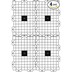 USA SEALING Attic Dek Flooring Storage System, Pallet Boards for Attic, Easy Installation Floor System for Garage, Roof and More, 4 Panels Included - Black
