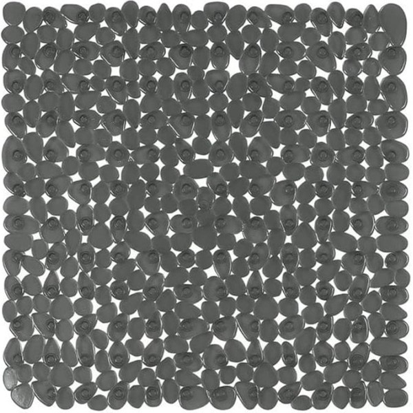 Spirella Riverstone Shower Mat Antibacterial Non-Slip 55 x 55 cm with Sanitised Hygiene Function Grey