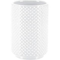 Spirella 10.19339 Mero White Toothbrush Holder Bath Accessory, White, 11.5 x 8 cm