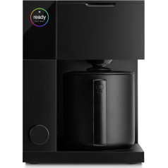 Fellow Aiden Precision Coffee Maker - Thermos Carafe for 10 Cups, Integrated Brewing Aid, Scheduling, Removable Water Tank, Matte Black