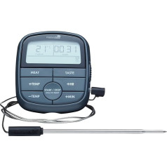 MasterClass Digital Meat Cooking Thermometer with 24-Hour Kitchen Timer