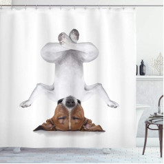 ABAKUHAUS Multicoloured Shower Curtain