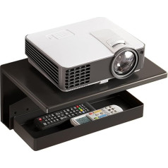 Projector Floating Shelf Wifi Router Storage Box Wall Mounted Multilayer Cable Management Storage Rack for DVD Player/Cable Boxes/TV Accessories (Tl09-2)