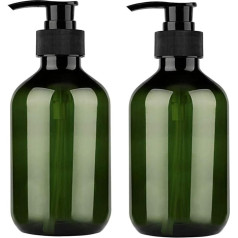 4 Pack Plastic Bottles 500ml Refillable Soap Dispenser with Pump for Bathroom or Kitchen (Green)