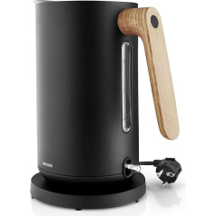 EVA SOLO Kettle 1.5 L Nordic Kitchen, 100% Drip-Free, 360 Degree Rotation, Powder-Coated Stainless Steel, 220/240 V, 50/60 Hz, 1850 2200 Watt, Black [Energy Class A]