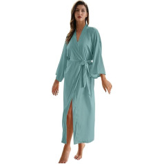 Ladies Long Satin Dressing Gown for Wedding or Stag Night 6040