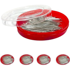 JYC CREATIVE Sewing Needles, 1000 Pieces Professional Pins, Stainless Steel Pins, Dressmaking Pins, Fine Pins, Sewing Needles and Craft Needles (Pack 1-1000 Pcs)