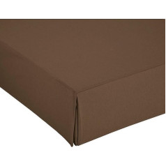 Canape Cover for 80 cm Beds, Bed Valance, 80 x 190/200 cm, Brown, Non-Slip, Breathable, 100% Made in Spain