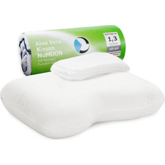 Third of Life Orthopaedic Pillow with Skin Care Cover, White, 56 x 40 x 12/10 cm