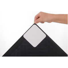 Carpet Pad Grippers, Carpet Tape, 4 Pack Non-Slip Corners for Hardwood Floors, Tiles, Wood, No Damage, Reusable, Washable, Double-Sided, Non-Slip Stickers