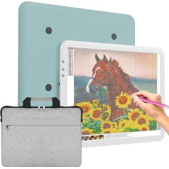 JSKLAMP A3 Rechargeable Ultra Bright Light Board for Drawing with Bag, Physical Button for Light Board, Light Board Drawing, Light Pad with Adjustable Brightness for Diamond Painting