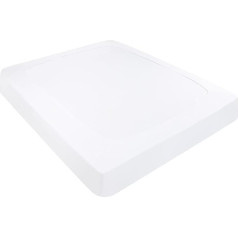 PiccoCasa Box Spring Cover, Stretchy Fabric, 4 Sides, Bed Skirt Wrinkle Free for Home, Elastic Mattress Cover, Fits Mattresses Up to 14 Inch, White King