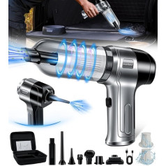 DeeprBetter Handheld Vacuum Cleaner Car, 15000Pa Battery Handheld Vacuum Cleaner Wireless USB Rechargeable Car Vacuum Cleaner Strong with Washable HEPA Filter, Wet & Dry Mini Handheld Vacuum Cleaner