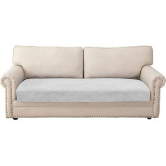 Sofa Cover L Shape, Sofa Cover 3 Seater 2 Seater, Backrest Covers, Couch Covers, Protective Covers Suitable for Children, Pet Lovers with Non-Slip Design (White, 70 x 210 cm, 1 Piece)