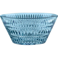 Spiegelau & Nachtmann, 105391 Snack Bowl Crystal Glass Approx. 16 cm Diameter Vintage Blue Ethnic